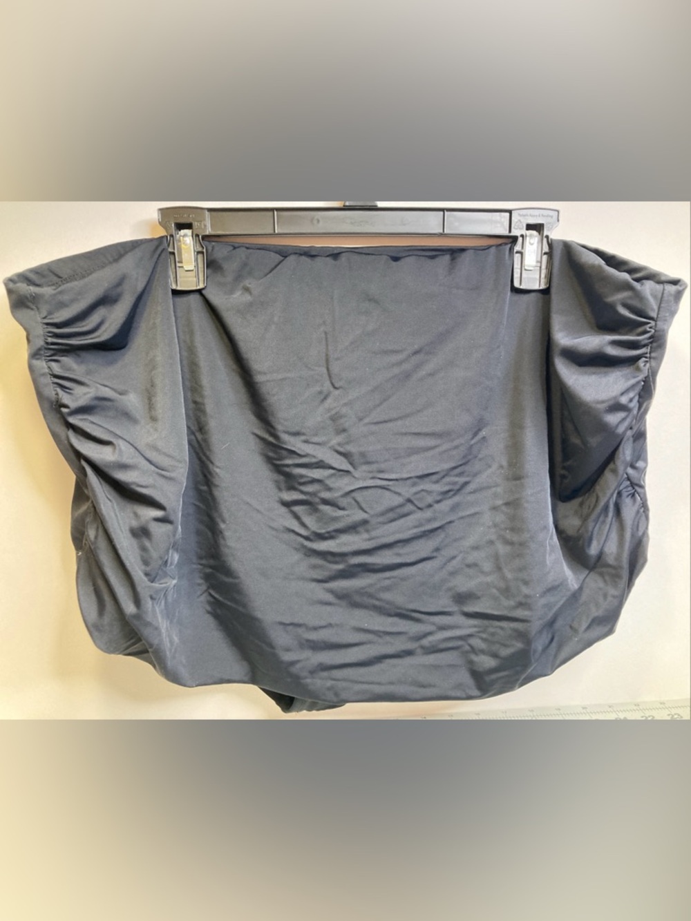Avenue Swim Bottom Plus Size 24W Black Spandex Blend Bathing Suit